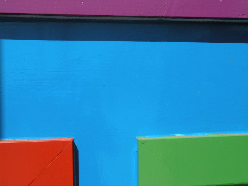 color blocks, citi wallz series, by Naomi Pitcairn