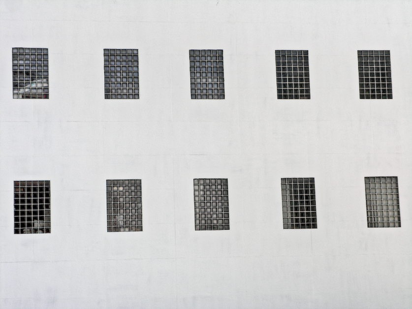 2 rows windows, citi wallz series, by Naomi Pitcairn