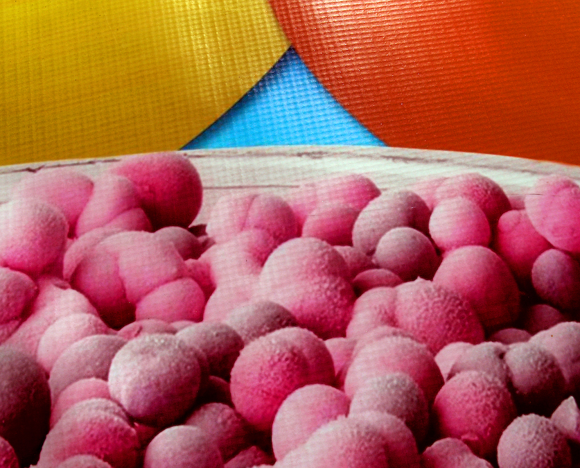 pink sugar, citi wallz series, by Naomi Pitcairn