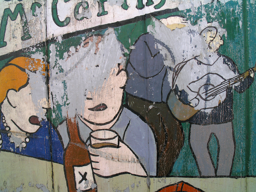 bad day at the bar, citi wallz series, by Naomi Pitcairn