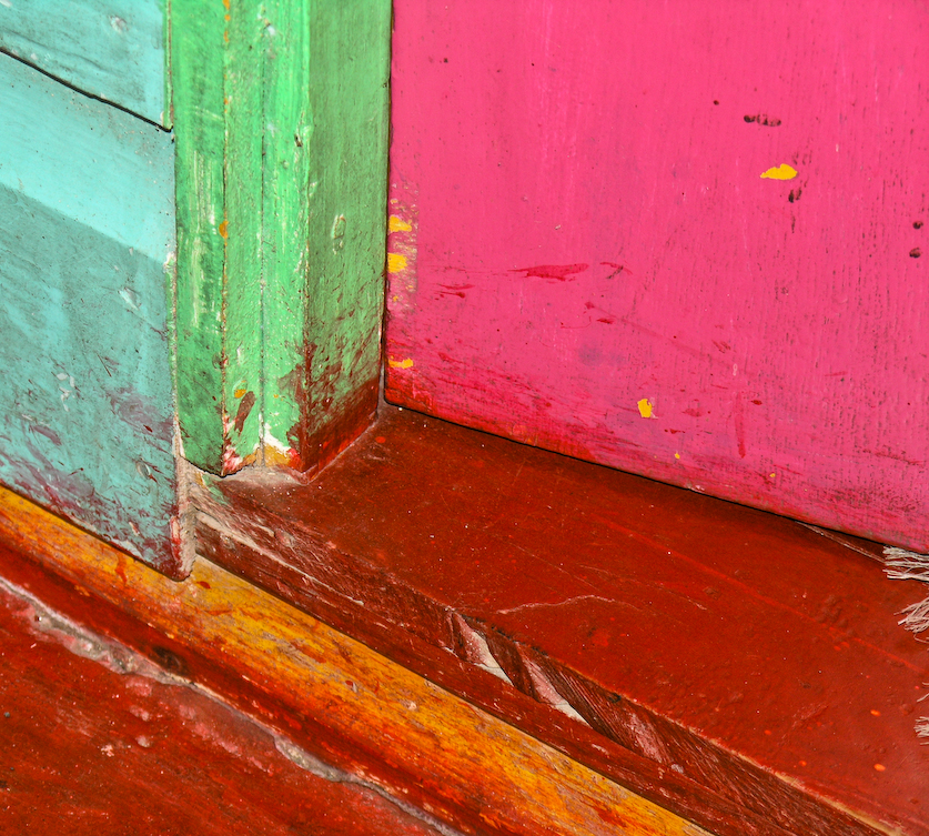 pink door, citi wallz series, by Naomi Pitcairn