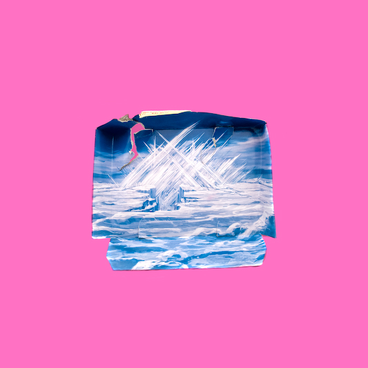 pink ice, empty packages series, by Naomi Pitcairn